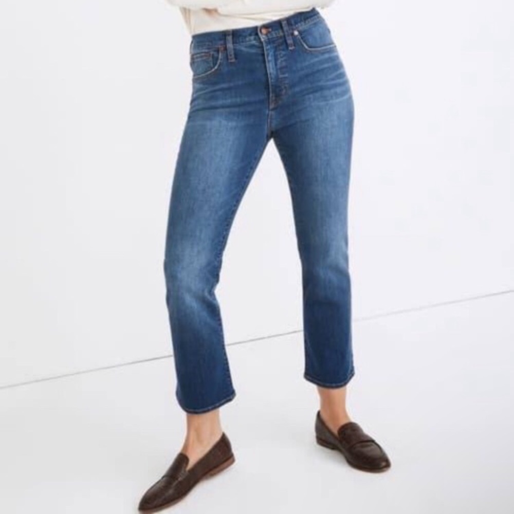 Madewell Cali Demi Boot Jeans, Size 25, Blue